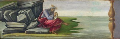 San Giovanni Evangelista a Patmos, Scrivendo il Libro delle Rivelazioni, pannello predella dall